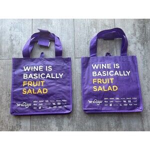Set of 2 Lot Reusable Wine Tote Bag 12 Bottle Holder Carry Party Storage Travel